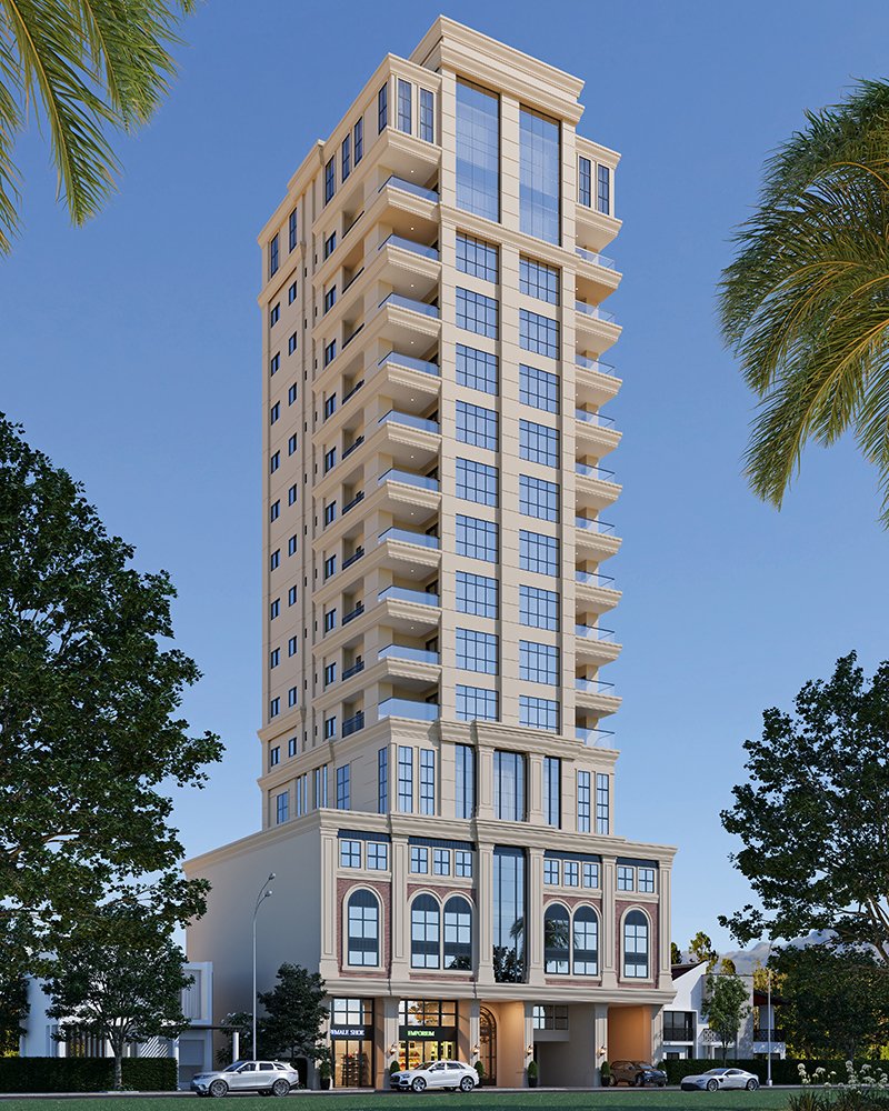 Fachada do Hannover 2 em Balneario Camboriu SC