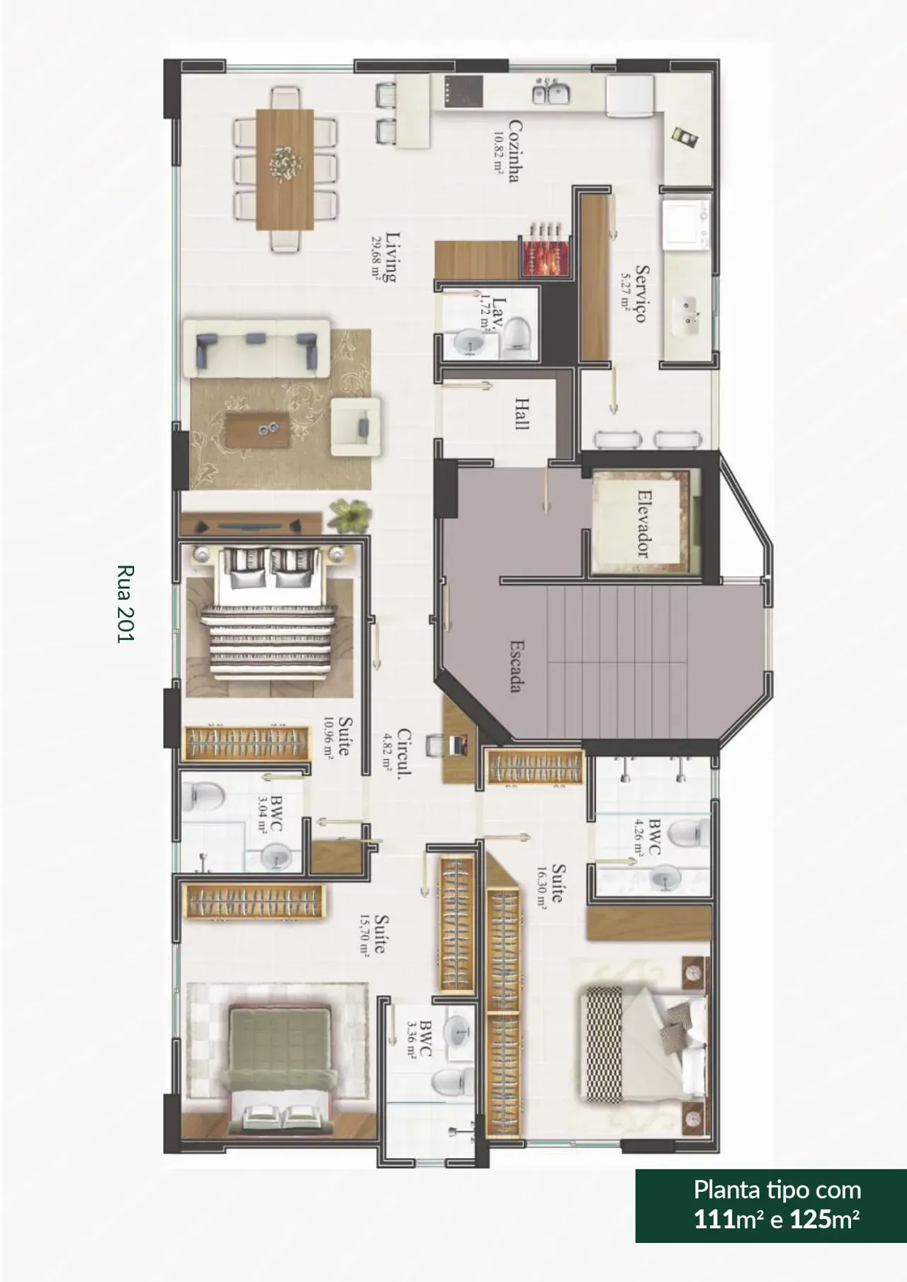 Apartamento no Residencial San Telmo com 3 quartos em Balneário Camboriú — foto 7