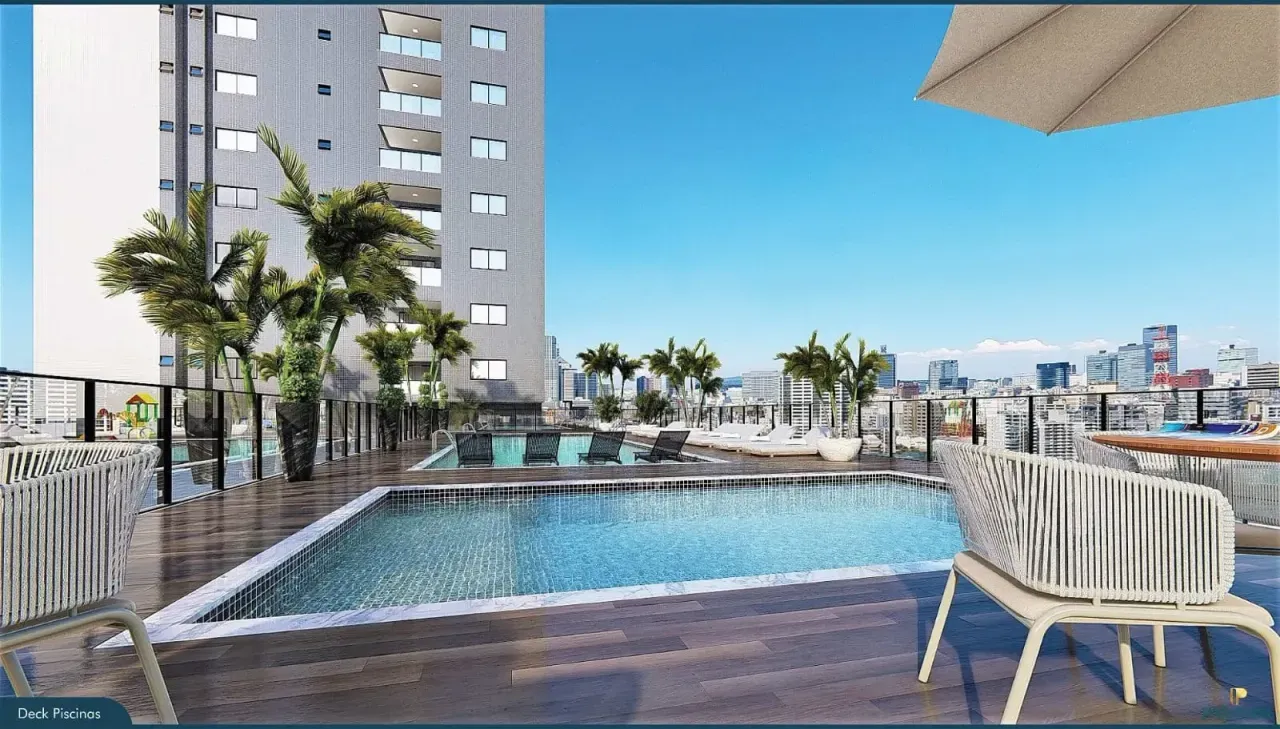 Apartamento com 2 suítes e 2 vagas de garagem no Centro em Balneário Camboriú