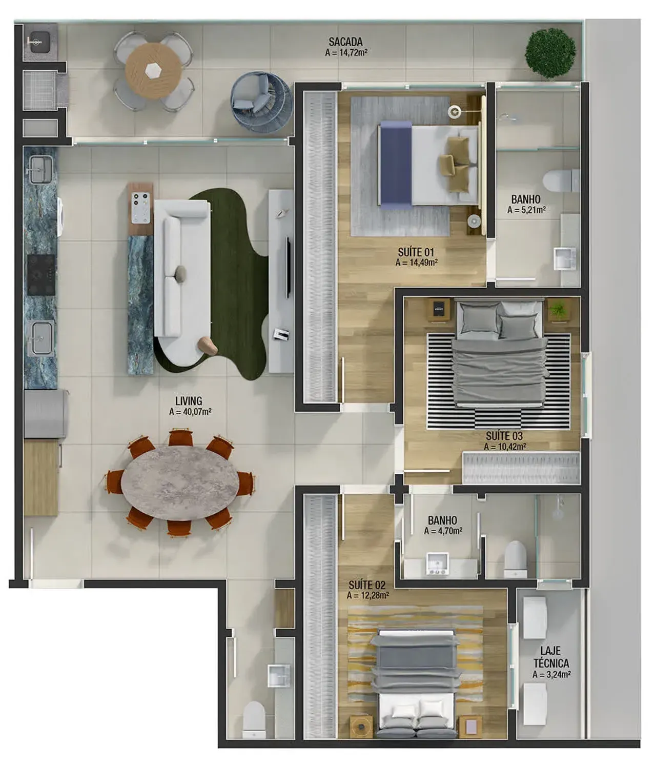 Apartamento no Brava Ocean Home Club na Praia Brava em Itajaí — foto 9