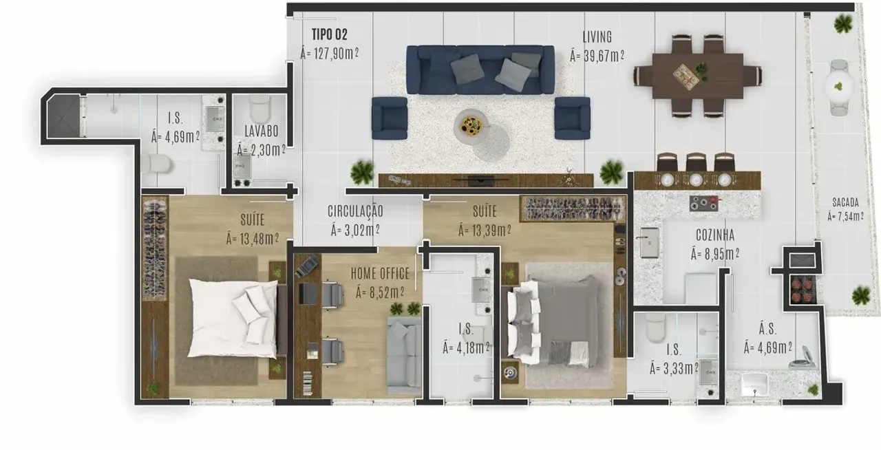 Apartamento Residencial Ilha de Maui na Praia Brava em Itajaí — foto 11
