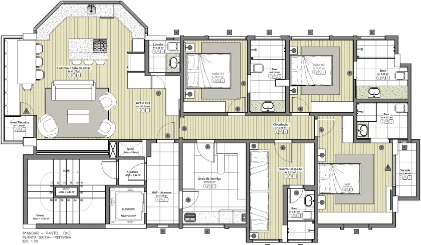 Apartamento Quadra do Mar com 4 Suítes e 2 Vagas de garagem no Centro de Balneário Camboriú — foto 23