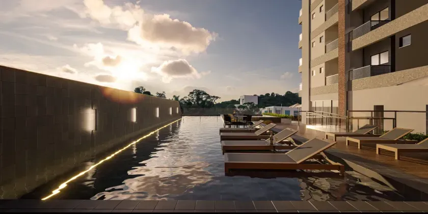 Apartamento em construção com 2 suítes e 2 vagas de garagem na Praia Brava de Itajaí — foto 3