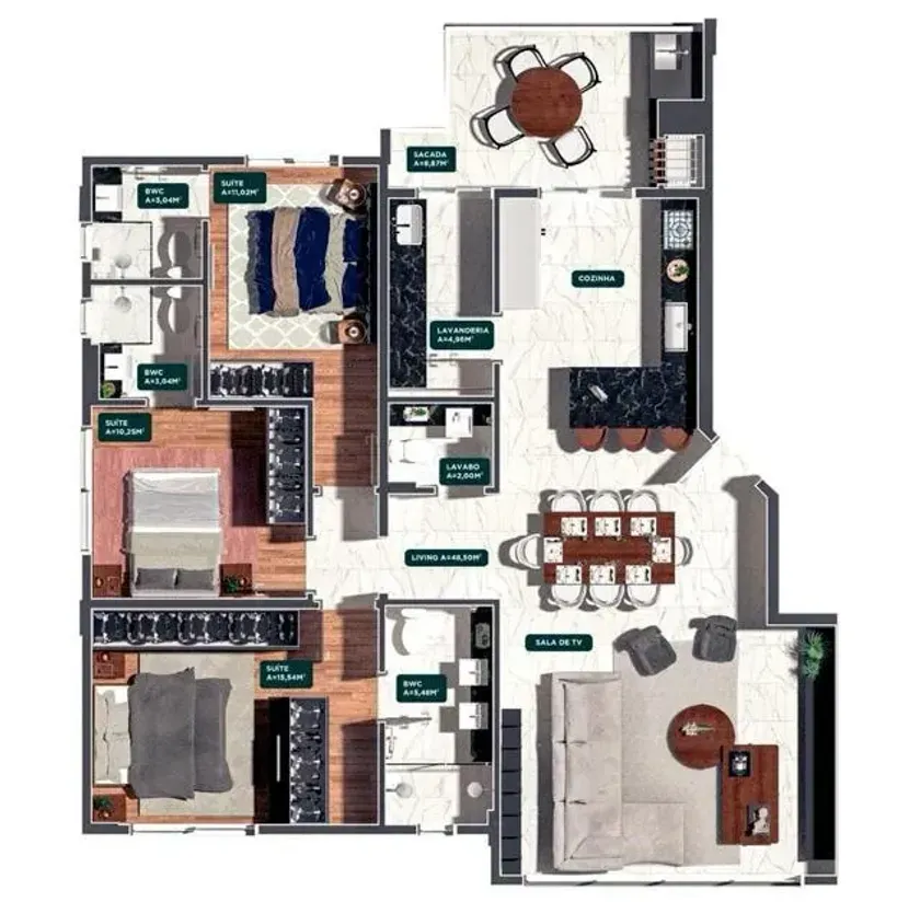 Apartamento em construção com 3 suítes e 2 vagas de garagem no Pioneiros em Balneário Camboriú — foto 19