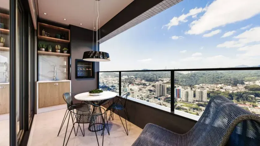 Apartamento na planta com 2 suítes e 1 vaga de garagem na Praia Brava em Itajaí
