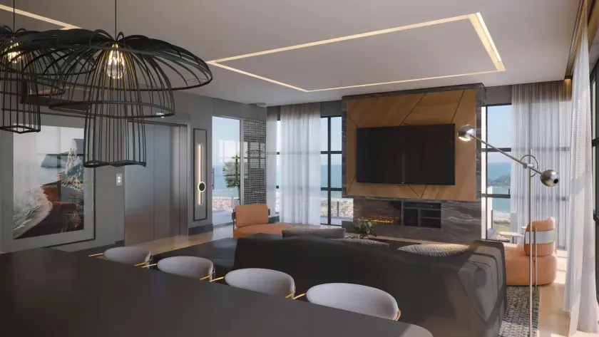 Apartamento na planta no Centro com 4 suítes e 4 vagas de garagem em Balneário Camboriú — foto 2