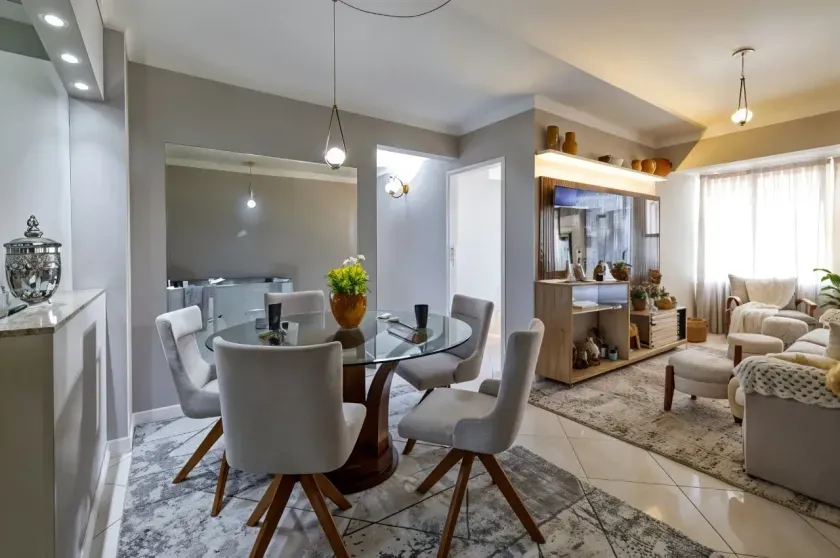 Apartamento mobiliado com 3 dormitórios sendo 1 suíte e 1 vaga em Balneário Camboriú/SC — foto 3