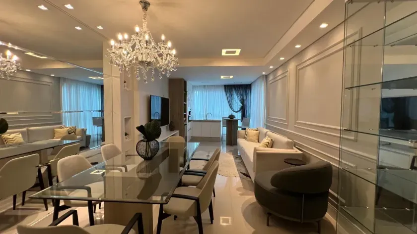 Apartamento mobiliado com 4 dormitórios sendo 2 suítes + 2 demi e 3 vagas em Balneário Camboriú/SC — foto 5
