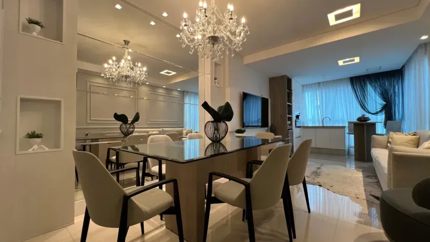 Apartamento mobiliado com 4 dormitórios sendo 2 suítes + 2 demi e 3 vagas em Balneário Camboriú/SC — foto 8